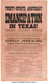 47048&colon; &lbrack;Juneteenth&rsqb;&period; 27th Anniversary of Emancipation i