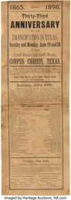 47049&colon; &lbrack;Juneteenth&rsqb;&period; 33rd Anniversary of Emancipation i