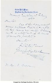 47193&colon; Charles Dickens Autograph Letter Signed&period; One pag