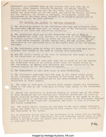 47198&colon; Patricia Highsmith Contract Signed for The Talen