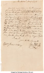 47054: Edward Hand Autograph Letter Signed. One page, 7