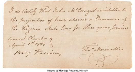 47056: Declaration of Independence Signer Benjamin Harr