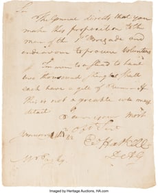 47057&colon; Elnathan Haskell Autograph Letter Signed&period; One pa