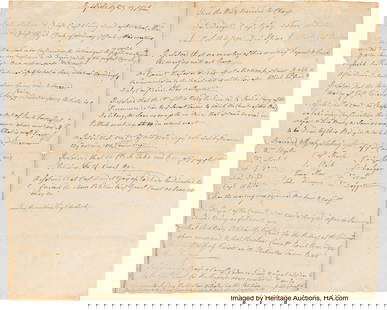 [Revolutionary War]. Minutes of a Meeting Held i: &lbrack;Revolutionary War&rsqb;&period; Minutes of a Meeting Held in Medfield&comma; Massachusetts to Address the Depreciation of Currency and Inflation&period; Three pages of a bifolium&comma; 8 1&so