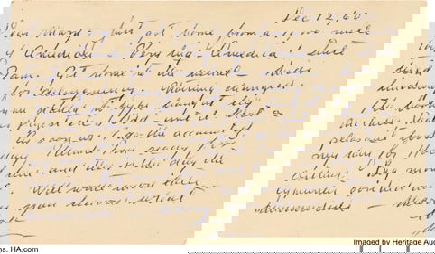 47203: John Steinbeck Autograph Postcard Signed. 5 1/2
