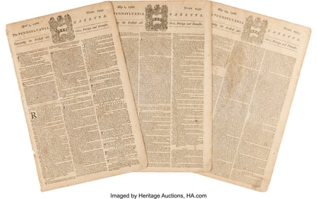 47064&colon; &lbrack;The Stamp Act&rsqb;&period; Three Issues of The Pennsylvani