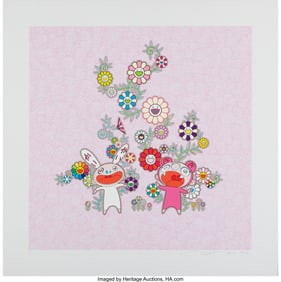 43232&colon; Takashi Murakami &lpar;b&period; 1962&rpar; Snow&comma; Moon&comma; and Flowe