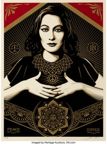 43089&colon; Shepard Fairey &lpar;b&period; 1970&rpar; Peace & Justice Woman&comma; 