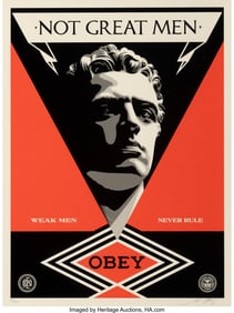 43090&colon; Shepard Fairey &lpar;b&period; 1970&rpar; Not Great Men&comma; 2013 Scr