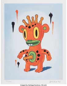 43014&colon; Gary Baseman &lpar;b&period; 1960&rpar; Pupik Archival pigment pr