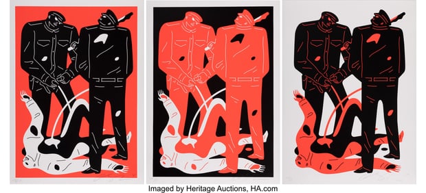43250&colon; Cleon Peterson &lpar;b&period; 1973&rpar; Pissers &lpar;triptych&rpar;&comma; 201