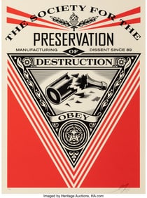43095&colon; Shepard Fairey &lpar;b&period; 1970&rpar; Society Of Destruction&comma;