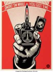 43096&colon; Shepard Fairey &lpar;b&period; 1970&rpar; Smoke 'Em While You Got