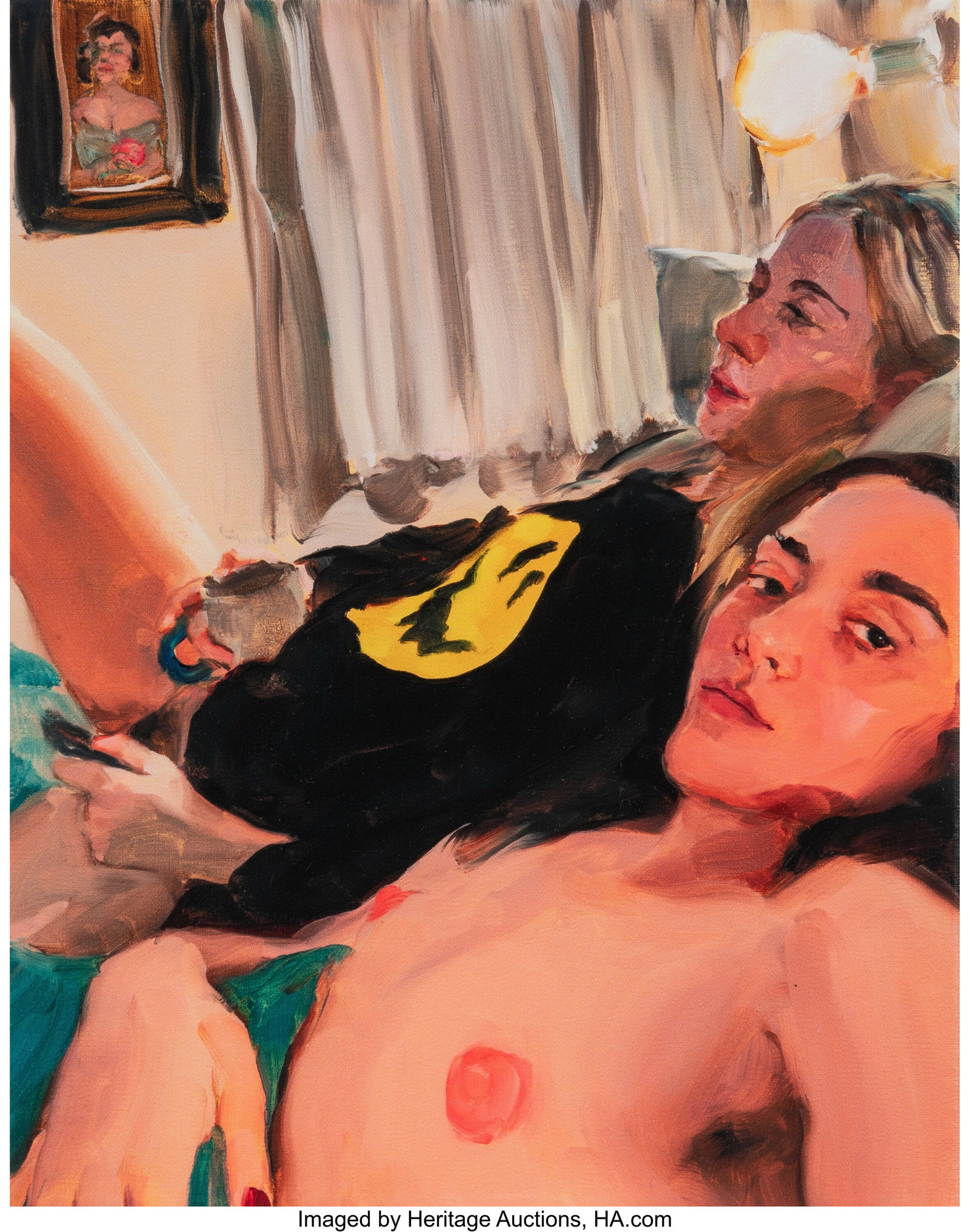 Jenna Gribbon (b. 1978) Remote Control (After a : Jenna Gribbon (b. 1978) Remote Control (After a Painting), 2025 Giclée print in colors on Hahnemühle paper 11-1/4 x 9 inches (28.6 x 22&per