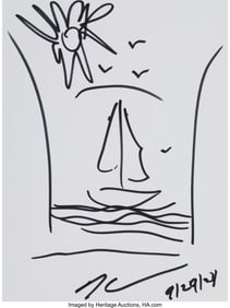 43186&colon; Jeff Koons &lpar;b&period; 1954&rpar; Untitled&comma; 2024 Ink on wove 