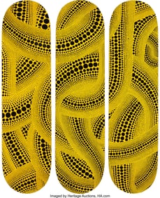 43192&colon; Yayoi Kusama X MoMA Yellow Trees &lpar;triptych&rpar;&comma; 201