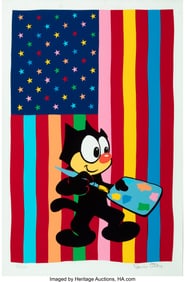 43055&colon; Ronnie Cutrone &lpar;1948-2013&rpar; Felix and Flag&comma; 1988 