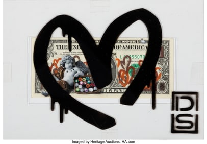 43061&colon; DS &lpar;20th Century&rpar; Love Money &dollar;1 Acrylic and spra