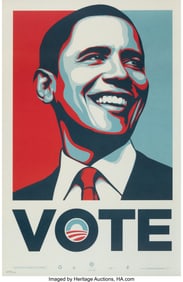 43077&colon; Shepard Fairey &lpar;b&period; 1970&rpar; Vote Obama&comma; 2008 Offset