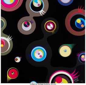 43217&colon; Takashi Murakami &lpar;b&period; 1962&rpar; Jellyfish Eyes - Blac