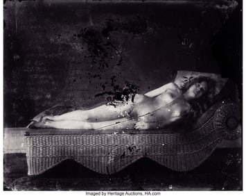 39020&colon; E&period;J&period; Bellocq &lpar;American&comma; 1873-1940&rpar; Nude on a Wic