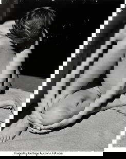 Edward Weston (American, 1886-1958) Nude, 1936 G: Edward Weston &lpar;American&comma; 1886-1958&rpar; Nude&comma; 1936 Gelatin silver print&comma; printed later by Cole Weston 9-1&sol;2 x 7-1&sol;2 inches &lpar;24&period;1 x 19&period;1 cm&rpar; &lpa