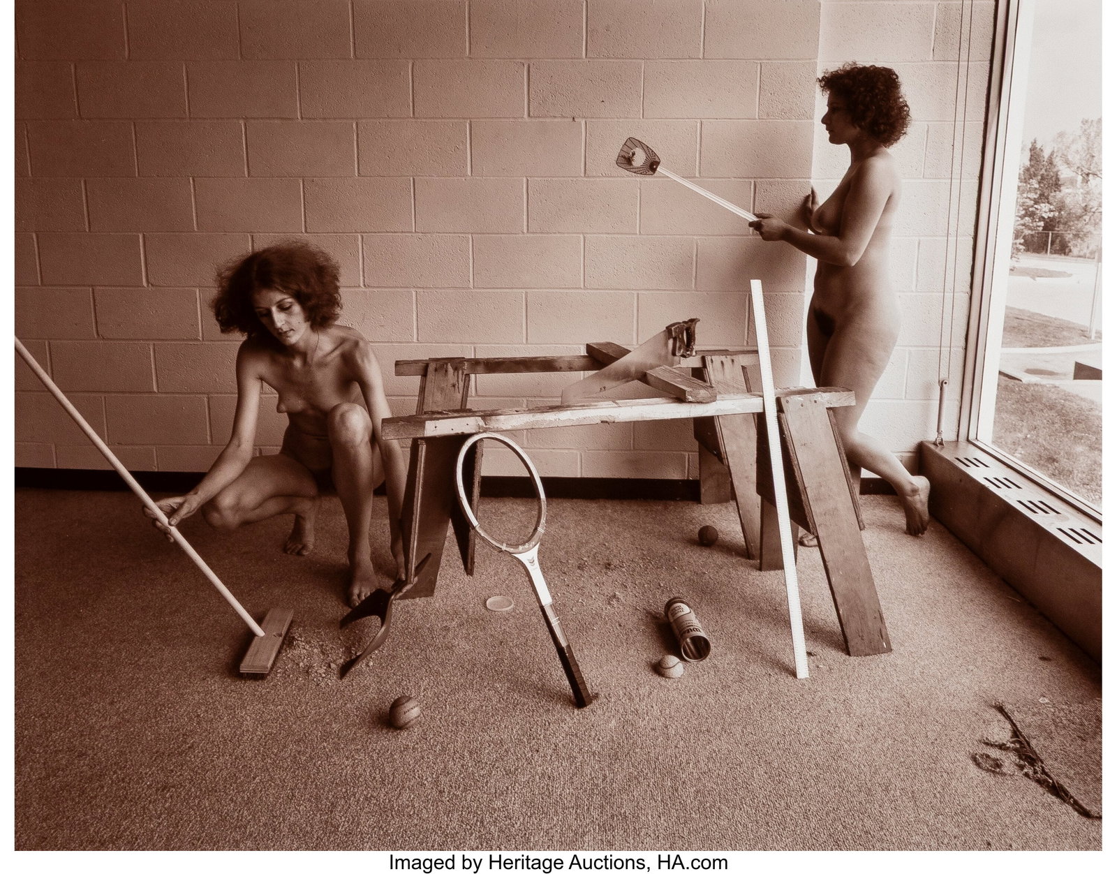 Les Krims (American, b. 1943) How Many Things Ca: Les Krims (American, b. 1943) How Many Things Can you Find Wrong with this Picture? (from Academic Art), 1976 Toned gelatin silver print, printed 197