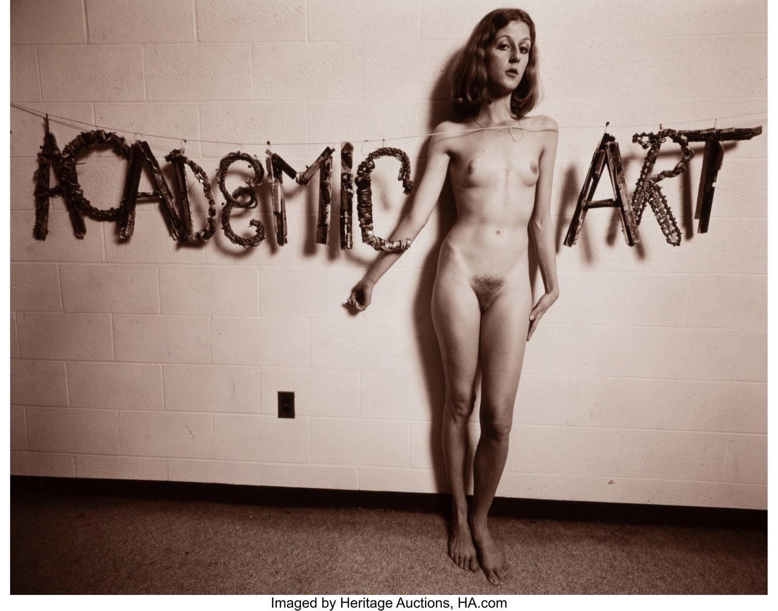 Les Krims (American, b. 1943) Academic Art Words: Les Krims (American, b. 1943) Academic Art Words, 1977 Toned gelatin silver print 7 x 9-1/2 inches (17.8 x 24.1 cm) (image) 11 x 14 i