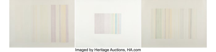 41058: Gene Davis (1920-1985) Three Untitled Works, 197