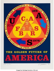 41020: Robert Indiana (1928-2018) The Golden Future of