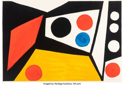 41048: Alexander Calder (1898-1976) Untitled, 1971 Lith