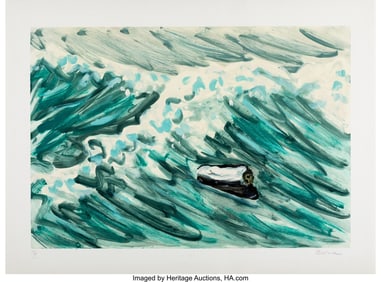41007: Richard Bosman (b. 1944) Captain's Hat on Wave,