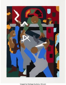 41024: Jacob Lawrence (1917-2000) Stained Glass Windows
