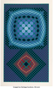 41052: Victor Vasarely (1906-1997) Mita Screenprint in