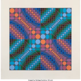 41053: Victor Vasarely (1906-1997) Delocta, 1979 Screen