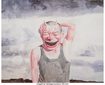 41040: Yue Minjun (b. 1962) Untitled (Smile-ism No. 27)