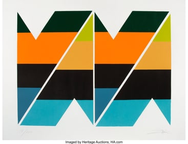 41056: Larry Zox (1936-2006) Scissors Jack II, 1978 Scr