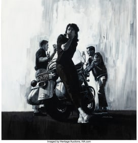 18085: Ren Wicks (American, 1911-1998) Motorcycle Juven