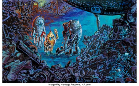 18015: Kelly Freas (American, 1922-2005) Robot Abductio