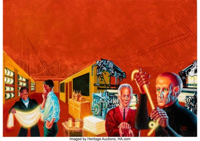 18016: Kelly Freas (American, 1922-2005) Strange Trades