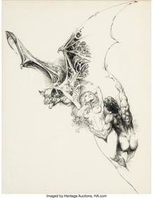 18070: Boris Vallejo (American, b. 1941) Seduction, Enc