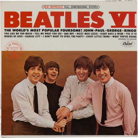 Beatles VI Sealed Stereo LP (Capitol ST 2358, 19: Beatles VI Sealed Stereo LP (Capitol ST 2358, 1965). The chart succ
