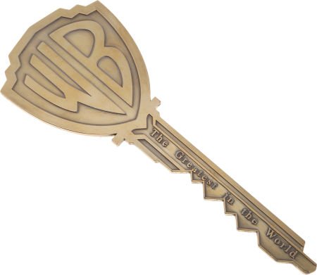 A Warner Bros. 'Key to the Studio,' Circa 1950s.: A Warner Bros. 'Key to the Studio,' Circa 1950s. In the form of an oversized key, made of