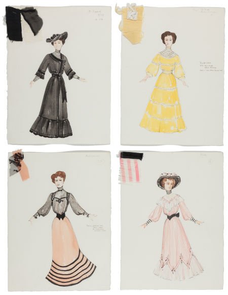A Collection of Costume Design Sketches from "Ra: A Collection of Costume Design Sketches from "Ragtime." Paramount, 1981. Eleven total, r