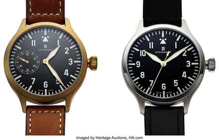 13039: Lot Of 2 Steinhart Nav B-Uhr Premium Automatik A