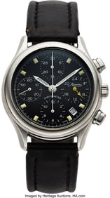 13077: Minerva Stainless Steel Wrist Watch Ref. A241