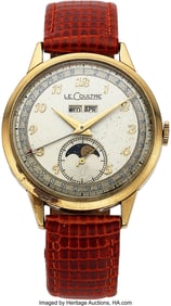 13004: LeCoultre, Gold-Filled Calendar Wristwatch Circa