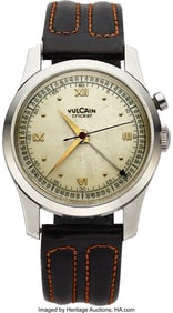 13086: Vulcain Cricket Stainless Steel Wrist Watch With