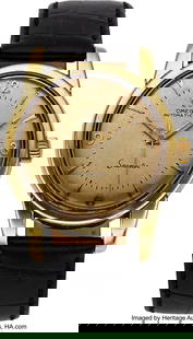 Omega Ref. 2846 Vintage Seamaster Automatic, cir: Omega Ref. 2846 Vintage Seamaster Automatic, circa 1954 Case: 34 mm, gold top, steel back, two body, steel snap back, large lugs Dial: gilt&comma