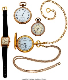 13053: Four Watches, Two Gold Lady's 18k rose gold 21